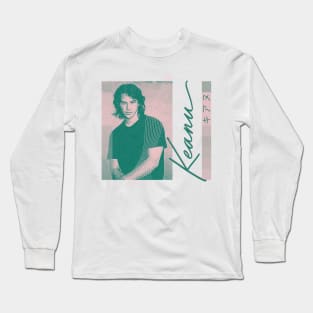 キアヌ KEANU REEVES 90s Aesthetic Fan Design Long Sleeve T-Shirt